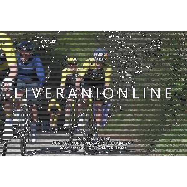 04-04-2025 Allenamento 2 Tour Des Flandres 2025; 2025, Visma - Lease A Bike; Van Aert, Wout; Koppenberg;