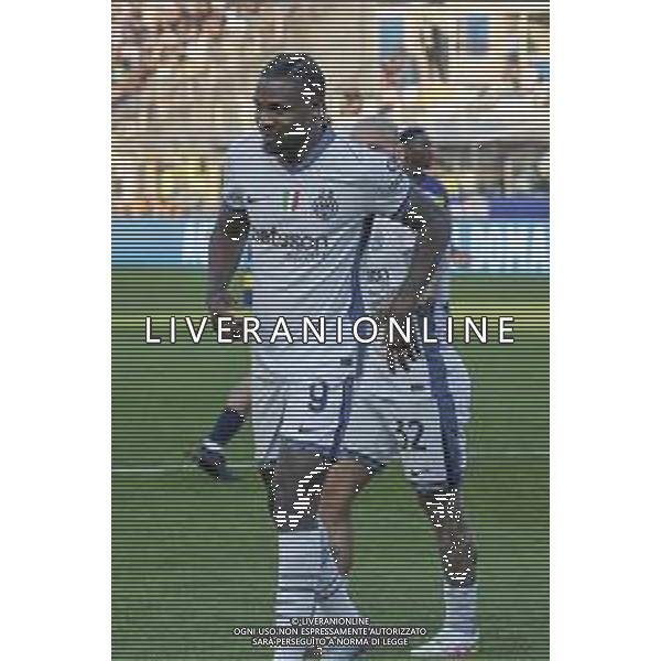 Marcus Thuram of Inter FC celebrates after scoring during Parma Calcio vs Internazionale FC, 31° Serie A Enilive 2024-25 game at Ennio Tardini stadium in Parma (PR), Italy, on April 05, 2025. (Photo by Davide Casentini)- AGENZIA ALDO LIVERANI SAS