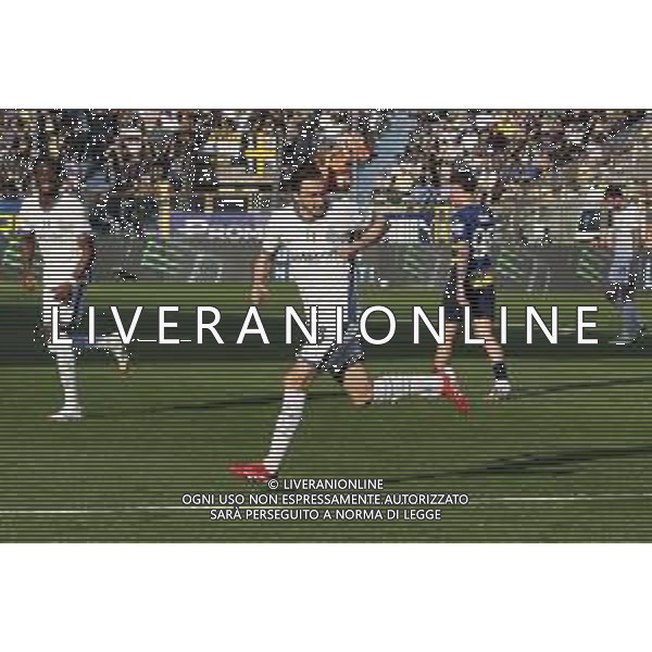 Matteo Darmian of Inter FC celebrates after scoring during Parma Calcio vs Internazionale FC, 31° Serie A Enilive 2024-25 game at Ennio Tardini stadium in Parma (PR), Italy, on April 05, 2025. (Photo by Davide Casentini)- AGENZIA ALDO LIVERANI SAS