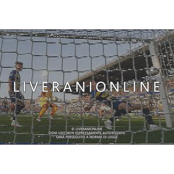 Marcus Thuram of Inter FC scores a goal during Parma Calcio vs Internazionale FC, 31° Serie A Enilive 2024-25 game at Ennio Tardini stadium in Parma (PR), Italy, on April 05, 2025. (Photo by Davide Casentini)- AGENZIA ALDO LIVERANI SAS