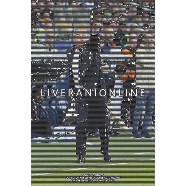 Massimo Farris vice Head Coach of Inter FC gestures during Parma Calcio vs Internazionale FC, 31° Serie A Enilive 2024-25 game at Ennio Tardini stadium in Parma (PR), Italy, on April 05, 2025. (Photo by Davide Casentini)- AGENZIA ALDO LIVERANI SAS