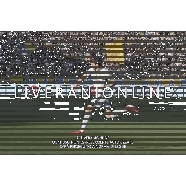 Matteo Darmian of Inter FC celebrates after scoring during Parma Calcio vs Internazionale FC, 31° Serie A Enilive 2024-25 game at Ennio Tardini stadium in Parma (PR), Italy, on April 05, 2025. (Photo by Davide Casentini)- AGENZIA ALDO LIVERANI SAS