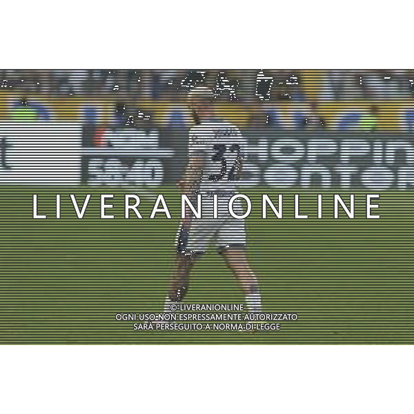 Federico Dimarco of Inter FC expresses disappointment during Parma Calcio vs Internazionale FC, 31° Serie A Enilive 2024-25 game at Ennio Tardini stadium in Parma (PR), Italy, on April 05, 2025. (Photo by Davide Casentini)- AGENZIA ALDO LIVERANI SAS