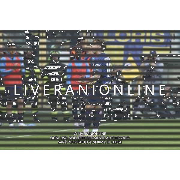 Adrian Bernabe’ of Parma AC celebrates after scoring during Parma Calcio vs Internazionale FC, 31° Serie A Enilive 2024-25 game at Ennio Tardini stadium in Parma (PR), Italy, on April 05, 2025. (Photo by Davide Casentini)- AGENZIA ALDO LIVERANI SAS