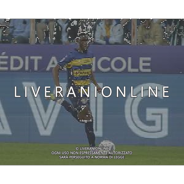 Drissa Camara of Parma AC play the ball during Parma Calcio vs Internazionale FC, 31° Serie A Enilive 2024-25 game at Ennio Tardini stadium in Parma (PR), Italy, on April 05, 2025. (Photo by Davide Casentini)- AGENZIA ALDO LIVERANI SAS