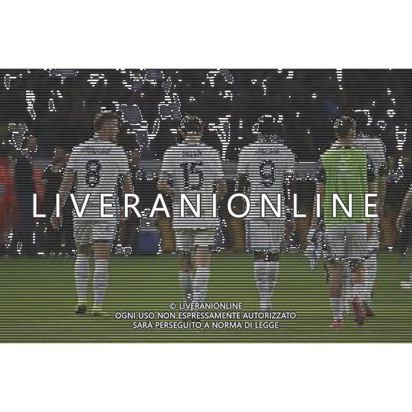 inter players expresses disappointment at the end of Parma Calcio vs Internazionale FC, 31° Serie A Enilive 2024-25 game at Ennio Tardini stadium in Parma (PR), Italy, on April 05, 2025. (Photo by Davide Casentini)- AGENZIA ALDO LIVERANI SAS