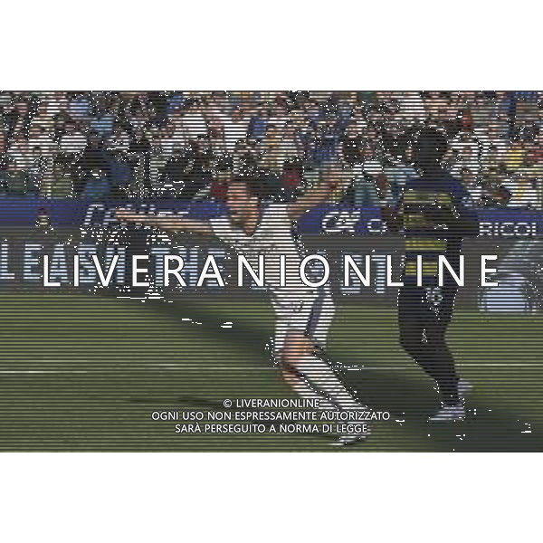 Hakan Calhanoglu of Inter FC celebrates Matteo Darmian of Inter FC goal during Parma Calcio vs Internazionale FC, 31° Serie A Enilive 2024-25 game at Ennio Tardini stadium in Parma (PR), Italy, on April 05, 2025. (Photo by Davide Casentini)- AGENZIA ALDO LIVERANI SAS