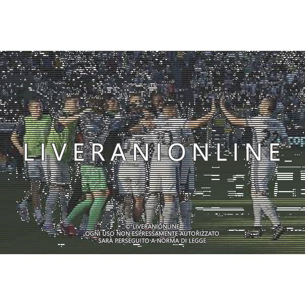 inter players jubilates after scoring goal during Parma Calcio vs Internazionale FC, 31° Serie A Enilive 2024-25 game at Ennio Tardini stadium in Parma (PR), Italy, on April 05, 2025. (Photo by Davide Casentini)- AGENZIA ALDO LIVERANI SAS