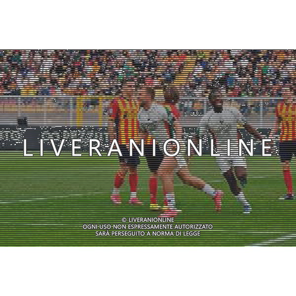 TVEM April 06, 2025 Lecce, Italy - US Lecce vs Venezia FC - Italian soccer serie A 2024/25 - Via Del Mare Stadium. In the pic: Christian Gytkjaer of Venezia FC celebrates for the goal FOTO EMMANUELE MASTRODONATO-AG ALDO LIVERANI SAS