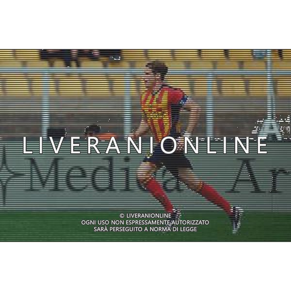 TVEM April 06, 2025 Lecce, Italy - US Lecce vs Venezia FC - Italian soccer serie A 2024/25 - Via Del Mare Stadium. In the pic: Federico Baschirotto of US Lecce celebrates after scoring a goal FOTO EMMANUELE MASTRODONATO-AG ALDO LIVERANI SAS
