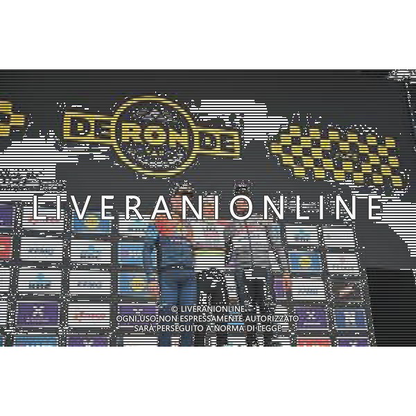 06-04-2025 Tour Des Flandres; 2025, Uae Team Emirates - Xrg; 2025, Lidl - Trek; 2025, Alpecin - Deceuninck; Pogacar, Tadej; Pedersen, Mads; Van Der Poel, Mathieu; Oudenaarde; ©SIROTTI - AGENZIA ALDO LIVERANI SAS