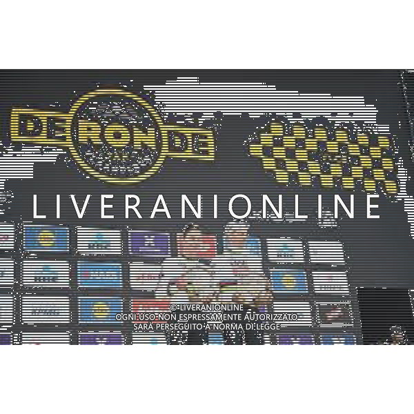 06-04-2025 Tour Des Flandres; 2025, Uae Team Emirates - Xrg; 2025, Sd Worx - Protime; Pogacar, Tadej; Kopecky, Lotte; Oudenaarde; ©SIROTTI - AGENZIA ALDO LIVERANI SAS