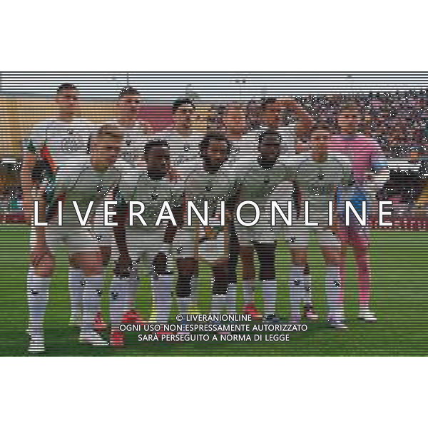 TVEM April 06, 2025 Lecce, Italy - US Lecce vs Venezia FC - Italian soccer serie A 2024/25 - Via Del Mare Stadium. In the pic: Venezia FC team line up - formazione ©TVEM Emmanuele Mastrodonato - AGENZIA ALDO LIVERANI SAS