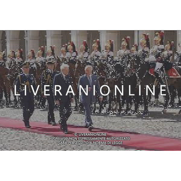 Roma - 08 Aprile 2025 Visita di Stato dei Reali del Regno Unito di Gran Bretagna e Irlanda del Nord al Quirinale Nella Foto: Sergio Mattarella, Re Carlo III  Andrea Bracaglia- AGENZIA ALDO LIVERANI SAS