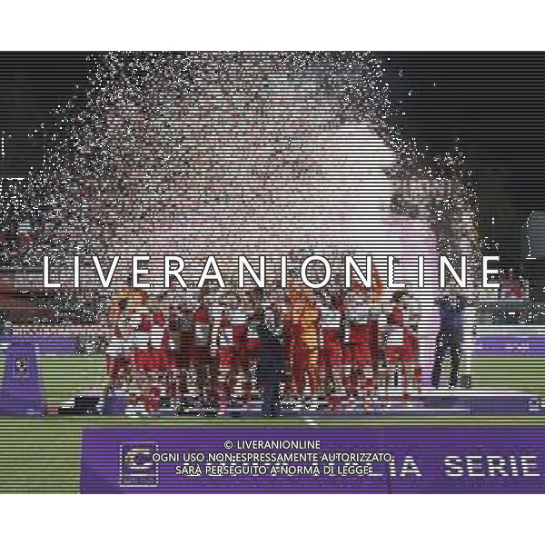 RIMINI 08-04-2024 Finale di coppa Italia di serie C RIMINI vs GIANA ERMINIO - nella foto: esultanza finale rimini per la vittoria della coppa Italia 2025©Claudio Zamagni/ AGENZIA ALDO LIVERANI SAS