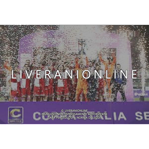 RIMINI 08-04-2024 Finale di coppa Italia di serie C RIMINI vs GIANA ERMINIO - nella foto: esultanza finale rimini per la vittoria della coppa Italia 2025©Claudio Zamagni/ AGENZIA ALDO LIVERANI SAS