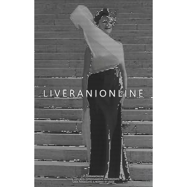 NEG-RETROSPETTIVA MINA MAZZINI CANTANTE NELLA FOTO MINA MAZZINI NELL\'ANNO 1966 SPOT PUBBLICITARIO “PASTA BARILLA“ FOTO PIERO PASCUTTINI -ARCHIVIO GIOVANNI LIVERANI-AG ALDO LIVERANI SAS  