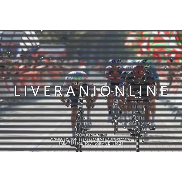 09-04-2025 Itzulia Basque Country; Tappa 03 Zarautz - Beasain; 2025, Totalenergies; 2025, Tudor; Jegat, Jordan; Alaphilippe, Julian; Beasain;