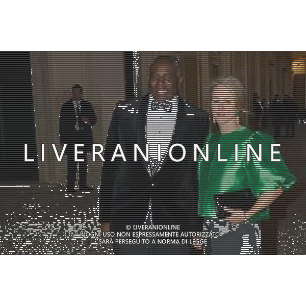 Roma - 09 Aprile 2025 Re Carlo III e Camilla arrivano alla cena di Gala al Quirinale Nella Foto: David Lammy con la moglie Nicola Green  Andrea Bracaglia- AGENZIA ALDO LIVERANI SAS