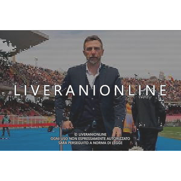 TVEM April 06, 2025 Lecce, Italy - US Lecce vs Venezia FC - Italian soccer serie A 2024/25 - Via Del Mare Stadium. In the pic: coach Eusebio Di Francesco of Venezia FC ©TVEM Emmanuele Mastrodonato - AGENZIA ALDO LIVERANI SAS