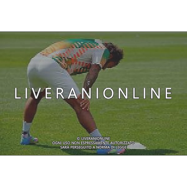 TVEM April 06, 2025 Lecce, Italy - US Lecce vs Venezia FC - Italian soccer serie A 2024/25 - Via Del Mare Stadium. In the pic: Gianluca Busio of Venezia FC warms up ©TVEM Emmanuele Mastrodonato - AGENZIA ALDO LIVERANI SAS