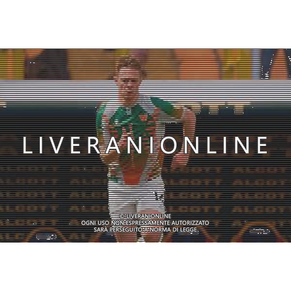 TVEM April 06, 2025 Lecce, Italy - US Lecce vs Venezia FC - Italian soccer serie A 2024/25 - Via Del Mare Stadium. In the pic: Hans Nicolussi Caviglia of Venezia FC ©TVEM Emmanuele Mastrodonato - AGENZIA ALDO LIVERANI SAS