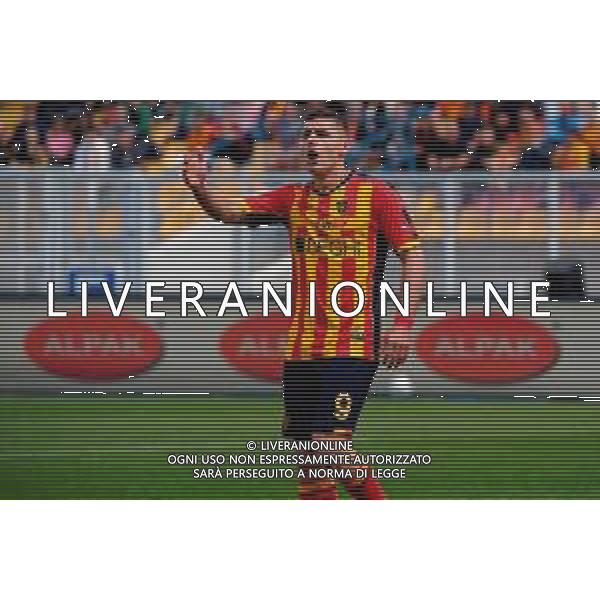TVEM April 06, 2025 Lecce, Italy - US Lecce vs Venezia FC - Italian soccer serie A 2024/25 - Via Del Mare Stadium. In the pic: Nikola Krstovic of US Lecce ©TVEM Emmanuele Mastrodonato - AGENZIA ALDO LIVERANI SAS