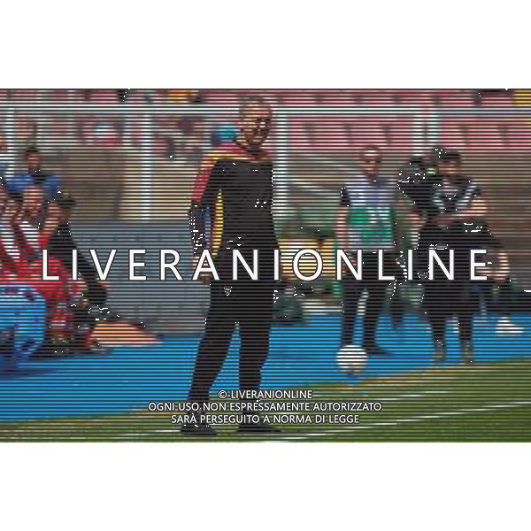 TVEM April 06, 2025 Lecce, Italy - US Lecce vs Venezia FC - Italian soccer serie A 2024/25 - Via Del Mare Stadium. In the pic: coach Marco Giampaolo of US Lecce ©TVEM Emmanuele Mastrodonato - AGENZIA ALDO LIVERANI SAS