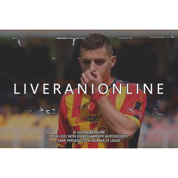 TVEM April 06, 2025 Lecce, Italy - US Lecce vs Venezia FC - Italian soccer serie A 2024/25 - Via Del Mare Stadium. In the pic: Nikola Krstovic of US Lecce ©TVEM Emmanuele Mastrodonato - AGENZIA ALDO LIVERANI SAS