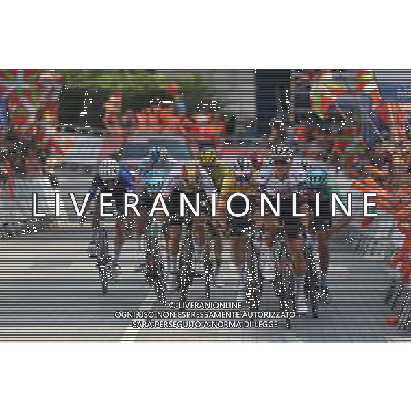 10-04-2025 Itzulia Basque Country; Tappa 04 Beasain - Markina Xemein; 2025, Uae Team Emirates - Xrg; 2025, Soudal - Quick Step; 2025, Cofidis; Del Toro Romero, Isaac; Schachmann, Maximilian; Aranburu Deva, Alexander; Markina Xemein; ©SIROTTI - AGENZIA ALDO LIVERANI SAS