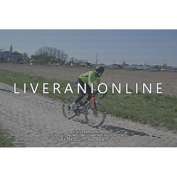 10-04-2025 Allenamento Paris - Roubaix 2025; 2025, Intermarche - Wanty; Gyrmai Hailu, Biniam; Orchies; ©SIROTTI - AGENZIA ALDO LIVERANI SAS