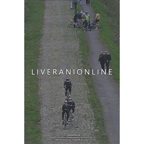 10-04-2025 Allenamento Paris - Roubaix 2025; 2025, Tudor; Arenberg; ©SIROTTI - AGENZIA ALDO LIVERANI SAS