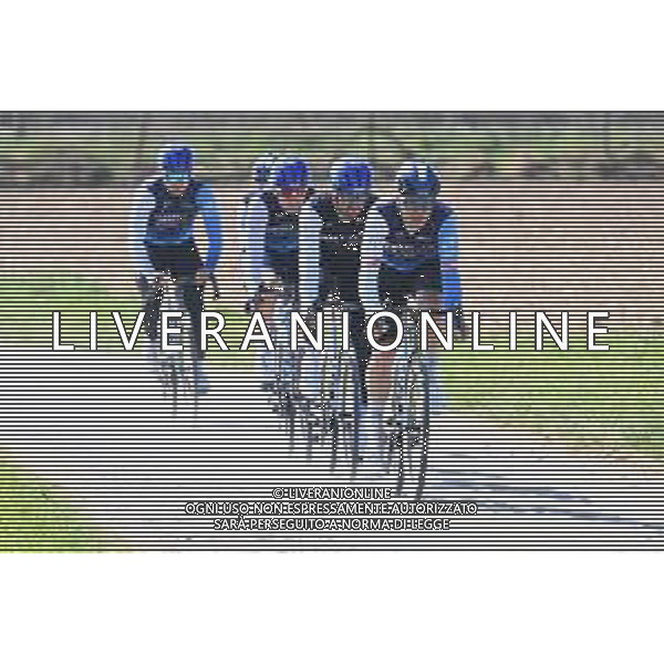 10-04-2025 Allenamento Paris - Roubaix 2025; 2025, Israel - Premier Tech; Orchies; ©SIROTTI - AGENZIA ALDO LIVERANI SAS