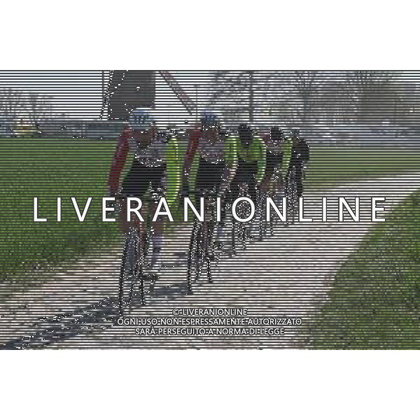10-04-2025 Allenamento Paris - Roubaix 2025; 2025, Intermarche - Wanty; Petit, Adrien; Moulin De Vertain; ©SIROTTI - AGENZIA ALDO LIVERANI SAS