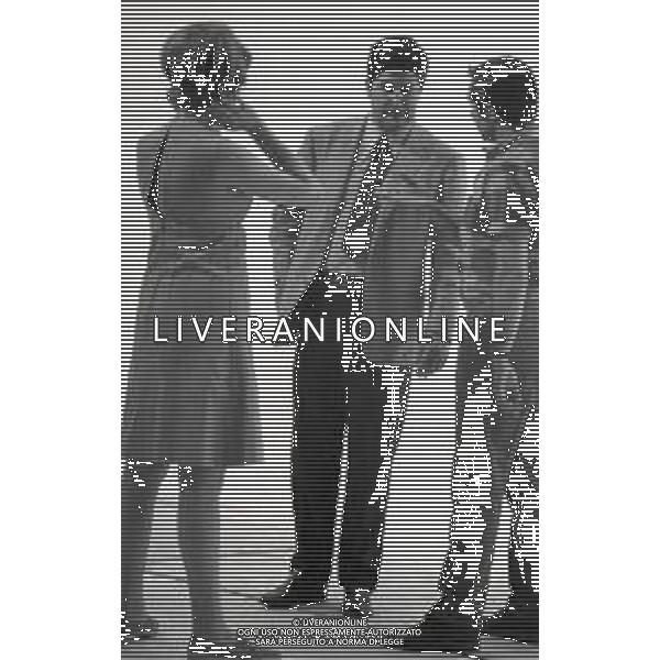 NEG-RETROSPETTIVA MINA MAZZINI CANTANTE NELLA FOTO MINA MAZZINI CON ANTONELLO FALQUII NELL\'ANNO 1967 FOTO PIERO PASCUTTINI-ARCHIVIO GIOVANNI LIVERANI-AG ALDO LIVERANI SAS