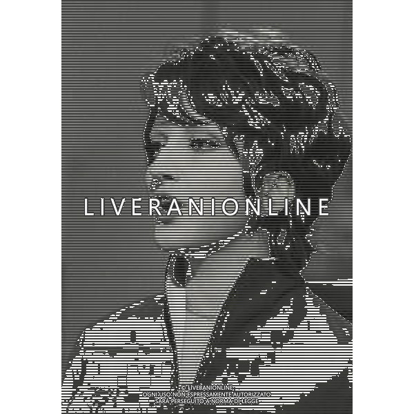 NEG-RETROSPETTIVA MINA MAZZINI CANTANTE NELLA FOTO MINA MAZZINI NELL\'ANNO 1967 FOTO PIERO PASCUTTINI-ARCHIVIO GIOVANNI LIVERANI-AG ALDO LIVERANI SAS