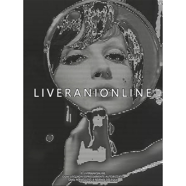 NEG-RETROSPETTIVA MINA MAZZINI CANTANTE NELLA FOTO MINA MAZZINI NELL\'ANNO 1967 FOTO PIERO PASCUTTINI-ARCHIVIO GIOVANNI LIVERANI-AG ALDO LIVERANI SAS
