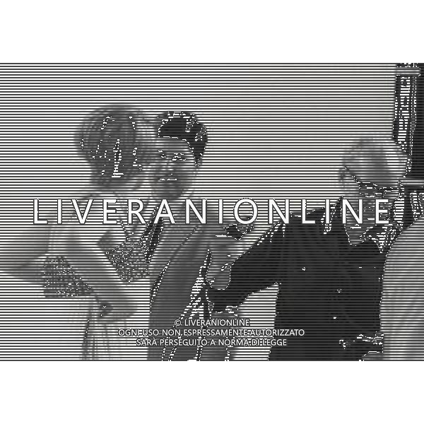 NEG-RETROSPETTIVA MINA MAZZINI CANTANTE NELLA FOTO MINA MAZZINI CON ANTONELLO FALQUI NELL\'ANNO 1967 FOTO PIERO PASCUTTINI-ARCHIVIO GIOVANNI LIVERANI-AG ALDO LIVERANI SAS