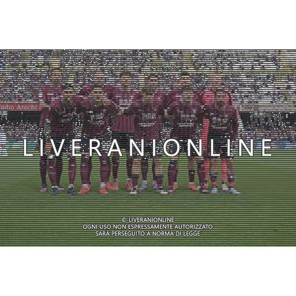 12 04 2025 - Salerno. Stadio Arechi. Campionato Serie B. Salernitana-Sud Tirol Nella foto formazione salernitana Foto Giuseppe Cuozzo/Agenzia Liverani- AGENZIA ALDO LIVERANI SAS