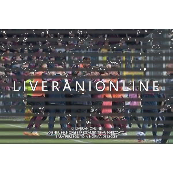 12 04 2025 - Salerno. Stadio Arechi. Campionato Serie B. Salernitana-Sud Tirol Nella foto esultanza di Paolo Ghiglione dopo gol 1-0 Foto Giuseppe Cuozzo/Agenzia Liverani- AGENZIA ALDO LIVERANI SAS
