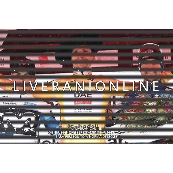 12-04-2025 Itzulia Basque Country; Tappa 06 Eibar - Eibar; 2025, Uae Team Emirates - Xrg; 2025, Movistar; 2025, Soudal - Quick Step; Almeida, Joao; Mas, Enric; Schachmann, Maximilian; Eibar; ©SIROTTI - AGENZIA ALDO LIVERANI SAS