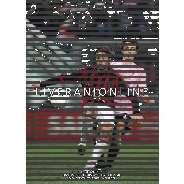 PALERMO 31/01/2006 COPPA ITALIA TIM 2005/06 PALERMO - MILAN NELLA FOTO gilardino ph AG. ALDO LIVERANI