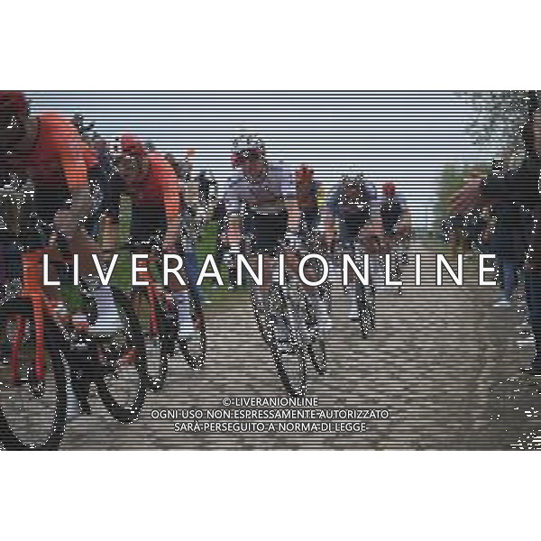 13-04-2025 Paris - Roubaix; 2025, Uae Team Emirates - Xrg; Pogacar, Tadej; Troisvilles A Inchy; ©SIROTTI - AGENZIA ALDO LIVERANI SAS