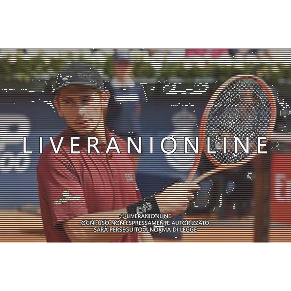 Matteo Arnaldi durante l\'incontro con Sebastian Korda durante il torneo Atp 500 Open Banc Sabadell di Barcellona Andreo Rosito@Agenzia Liverani Sas - AGENZIA ALDO LIVERANI SAS