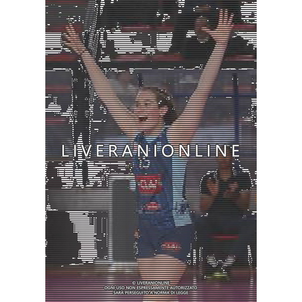 IMOLA 13 04 2025 PLAY OUT ULTIMA PARTITA CLAI IMOLA SI SALVA-CLAI IMOLA-CONCOREZZO 3-0 SERIE A2 NELLA FOTO VISINTIN ARIANNA CLAI IMOLA PALLAVOLO foto gianni sanna-ag aldo liverani sas