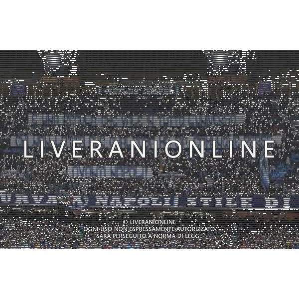 Napoli, Empoli nella foto: Tifosi Napoli striscione Foto Mosca, Ag.Liverani- AGENZIA ALDO LIVERANI SAS -Napoli - Empoli Campionato Calcio Serie A 14.04.2025