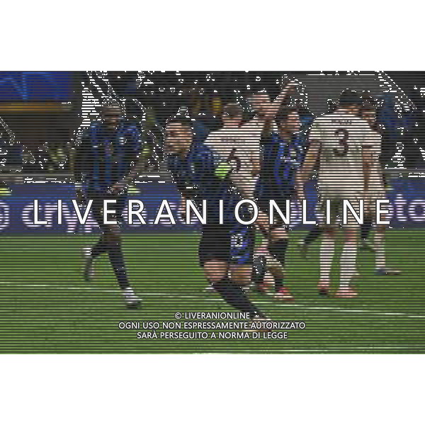 Inter vs Bayern Monaco nella foto Lautaro Martinez (Inter) esultanza dopo il gol dell\'1 a 1 Milano 16-04-2025 Stadio Giuseppe Meazza - San Siro UEFA Champions League quarti di finale gara di ritorno foto Roberto Garavaglia/Agenzia Aldo Liverani sas- AGENZIA ALDO LIVERANI SAS
