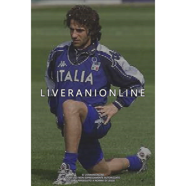 DIG- RADUNO E ALLENAMENTO NAZIONALE ITALIANA CALCIO A COVERCIANO 20 MARZO 2001 NELLA FOTO ALESSANDRO DEL PIERO AGENZIA ALDO LIVERANI SAS