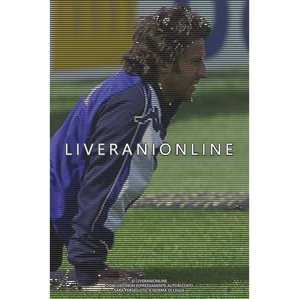 DIG- RADUNO E ALLENAMENTO NAZIONALE ITALIANA CALCIO A COVERCIANO 20 MARZO 2001 NELLA FOTO ALESSANDRO DEL PIERO AGENZIA ALDO LIVERANI SAS