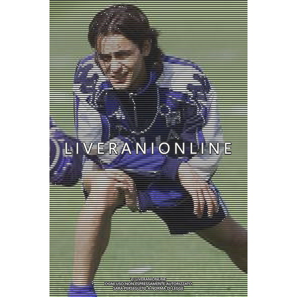 DIG- RADUNO E ALLENAMENTO NAZIONALE ITALIANA CALCIO A COVERCIANO 20 MARZO 2001 NELLA FOTO FILIPPO INZAGHI AGENZIA ALDO LIVERANI SAS